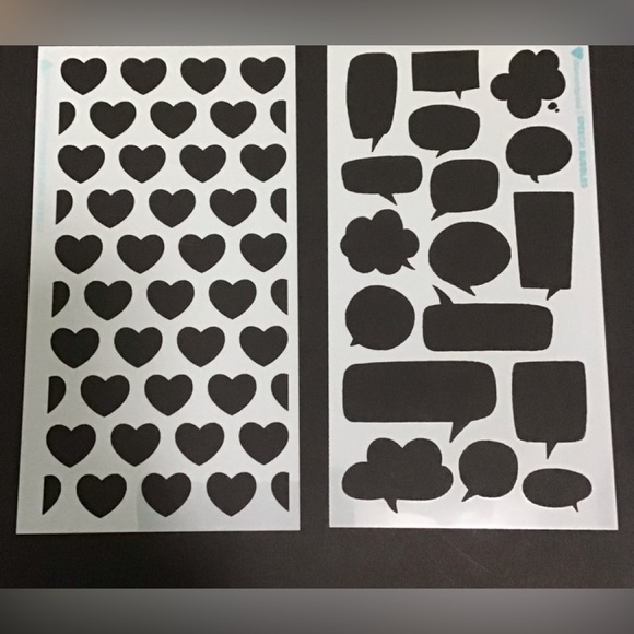 Diamond Press Conversation Hearts Stencils, Stamps, Dies cards & paper crafts - Picture 2 of 5